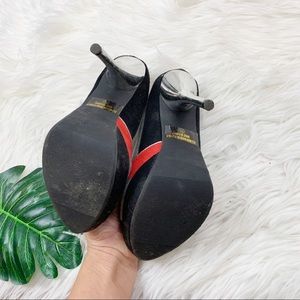 DIVA Lounge Shoes - Diva lounge colorblock grey red and black pump DIVA Lounge Shoes - Diva lounge colorblock grey red and black pump